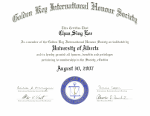 Golden Key International Certificate